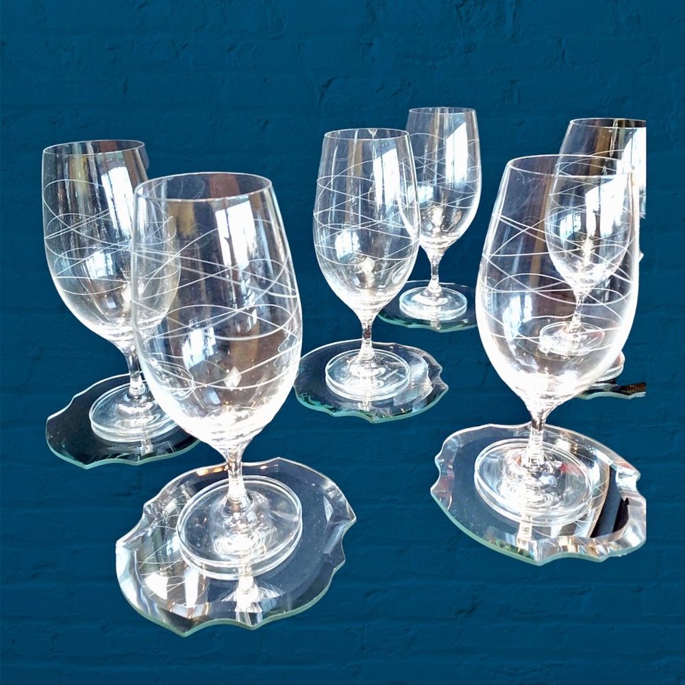 Set Of Six Leonardo Stemware